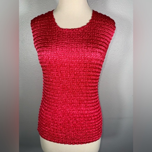 Nicola Women’s Sleeveless Blouse Stretch Pink  Size Medium - Picture 5 of 6